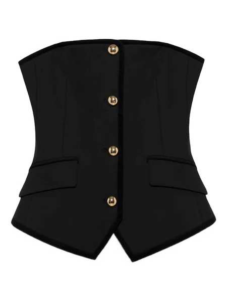  Simkhai Cambrie Button Top - Black 