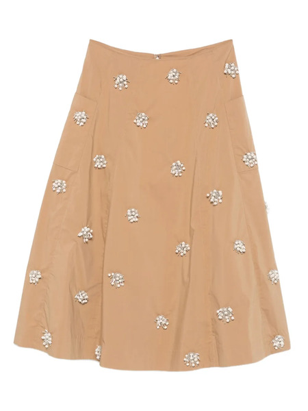  Simkhai Crystal-embellished Midi Skirt - Brown 