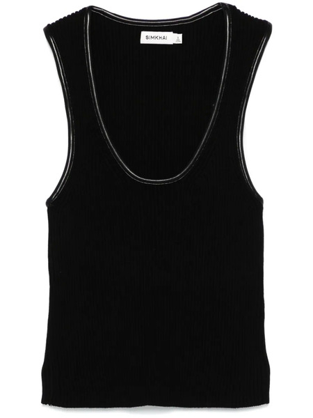  Simkhai Fine-ribbed Tank Top - Black 