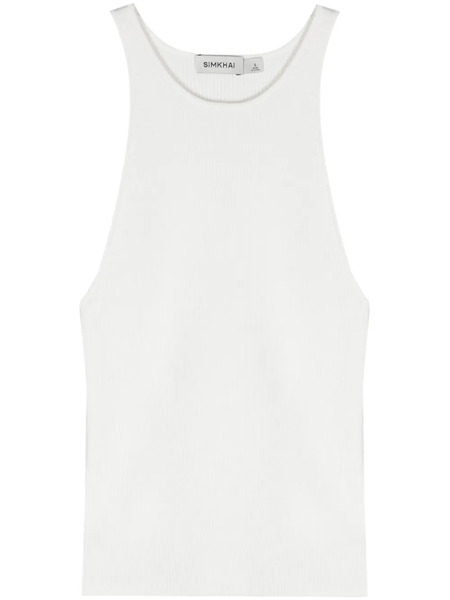  Simkhai Fine-ribbed Tank Top - White 