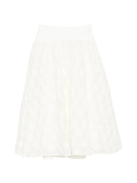  Simkhai Floral Midi Skirt - Neutrals 