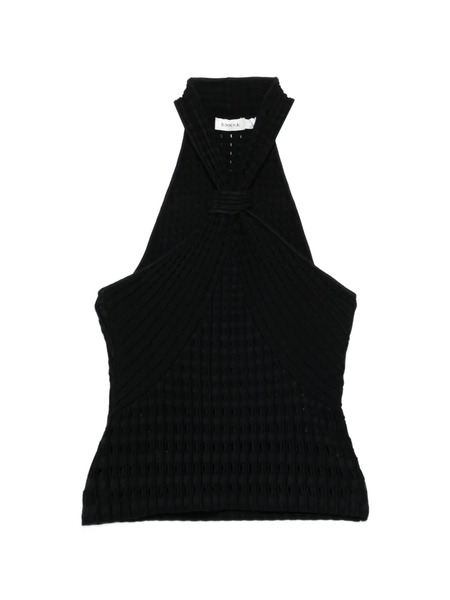  Simkhai Halterneck Textured Top - Black 