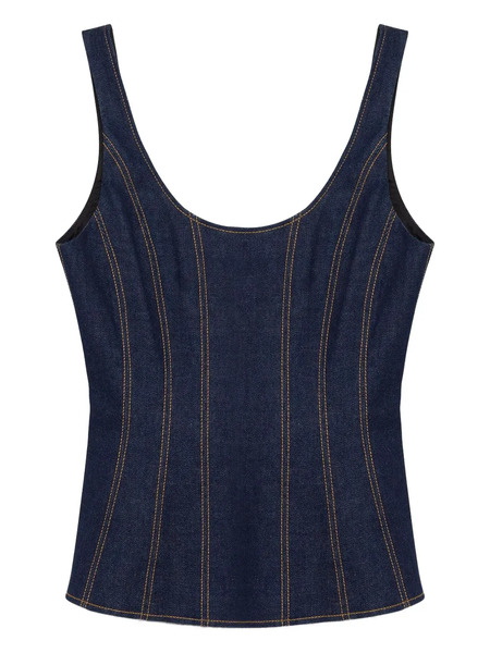  Simkhai Lachlan Denim Top - Blue 