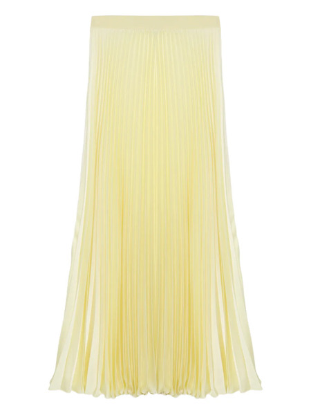 Simkhai Melanie Pleated Midi Skirt - Yellow 