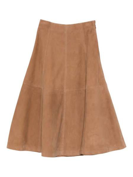  Simkhai Panelling Suede Midi Skirt - Brown 