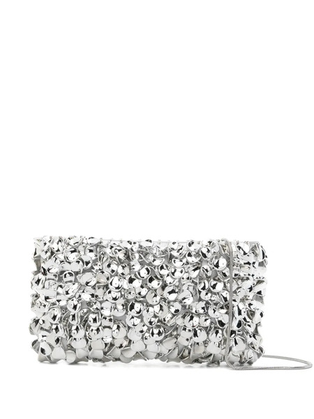  Simkhai Reese Beaded Chain-strap Clutch Bag - Silver 