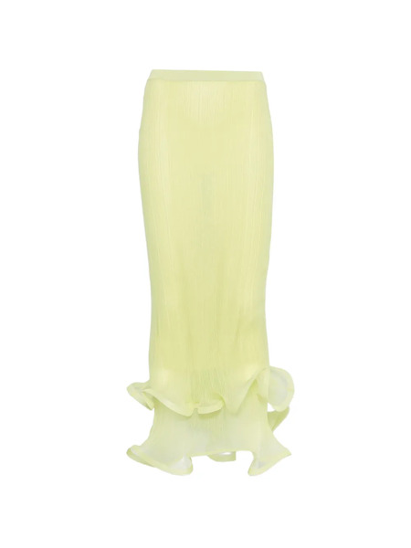  Simkhai Ruffled-hem Midi Skirt - Green 