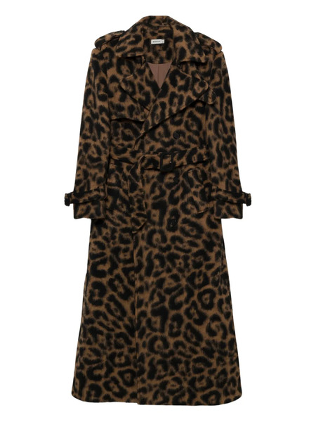  Simkhai Rumi Belted Leopard Coat - Brown 