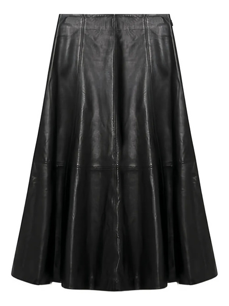  Simkhai Ryma Leather Midi Skirt - Black 