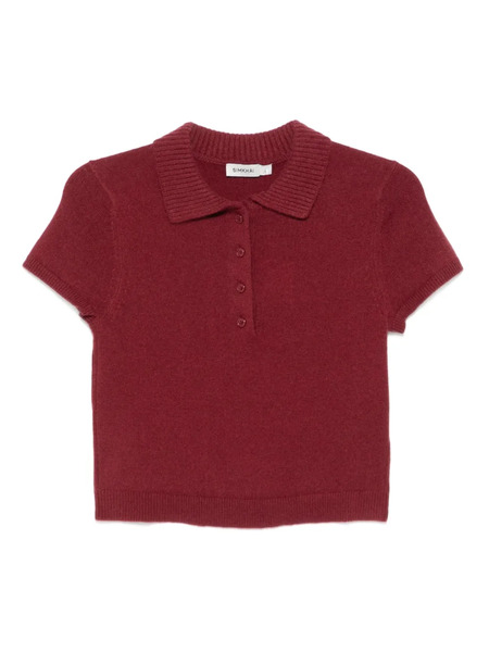  Simkhai Short-sleeve Polo Top - Red 