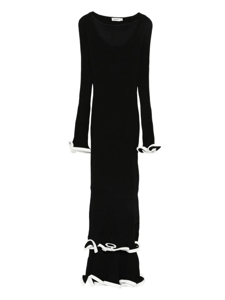  Simkhai Solani Ruffled Midi Dress - Black 