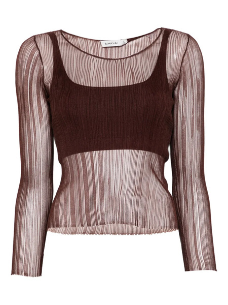  Simkhai Square-neck Top - Brown 