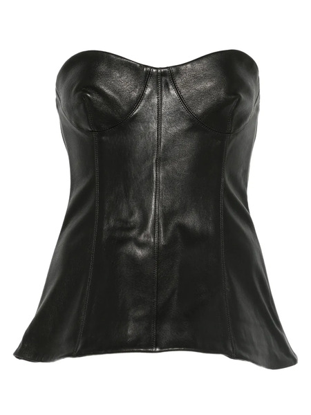  Simkhai Strapless Bustier Top - Black 
