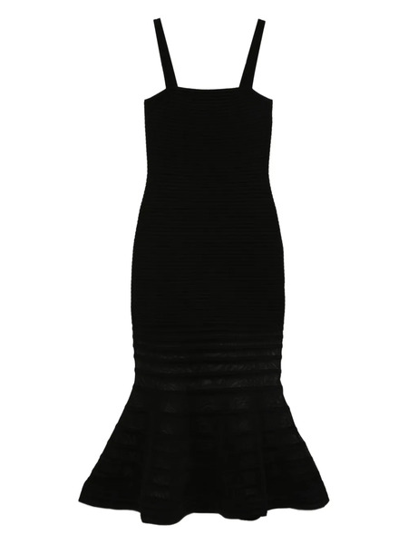  Simkhai Vallarie Ribbed Midi Dress - Black 