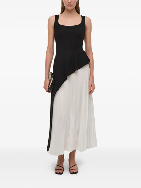  Simkhai Zayla Pleated Midi Dress - White 