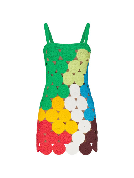  Simon Miller Beep Beep Openwork Mini Dress - Green 