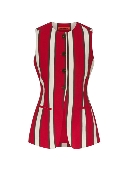  Simon Miller Del Mar Striped Top - Red 