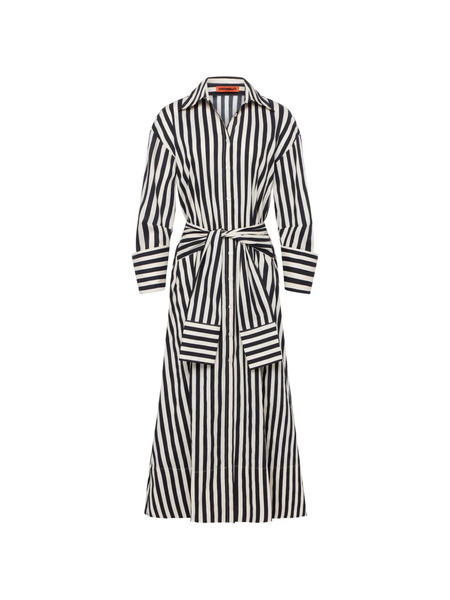  Simon Miller Inna Striped Maxi Dress - Black 