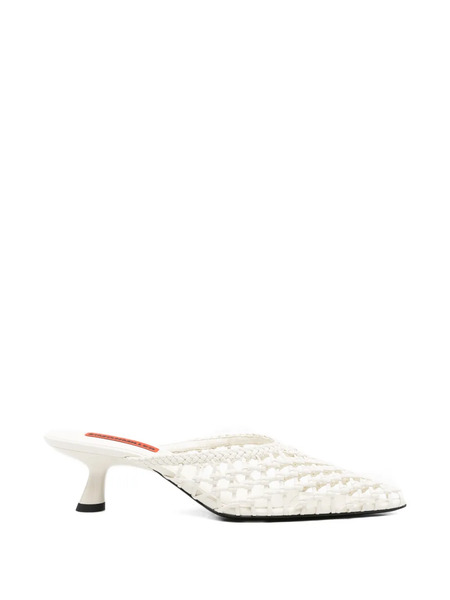  Simon Miller Knotted Gala Mules - White 