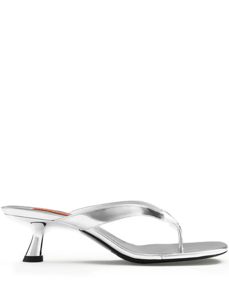  Simon Miller 57mm Beep Thong Heeled Sandals - Silver 