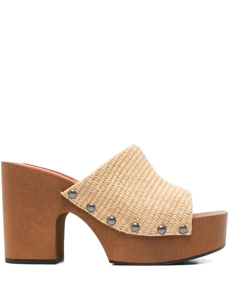  Simon Miller 110mm Stud-detail Heeled Sandals - Neutrals 