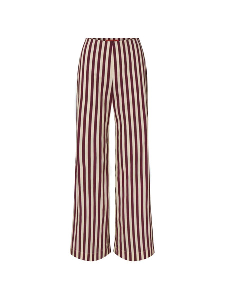  Simon Miller Pia Striped Poplin Trousers - Red 