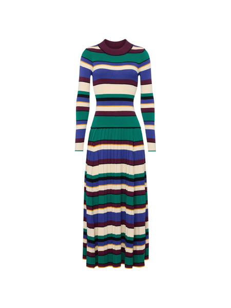 Simon Miller Sandrine Striped Knitted Maxi Dress - Green 