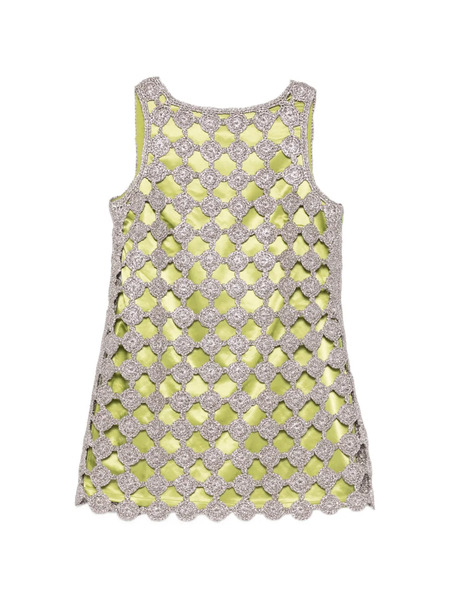  Simon Miller Sina Crochet Mini Dress - Green 