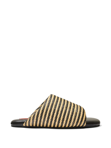  Simon Miller Stripe Bubble Sandals - Black 