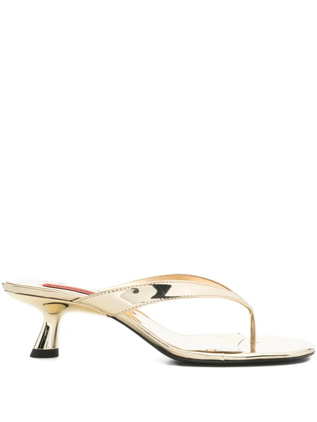  Simon Miller Thong Heel Sandals - Gold 