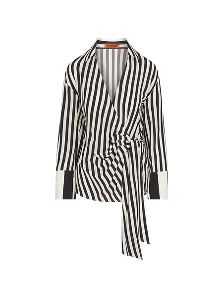  Simon Miller Vietta Striped Blouse - Black 