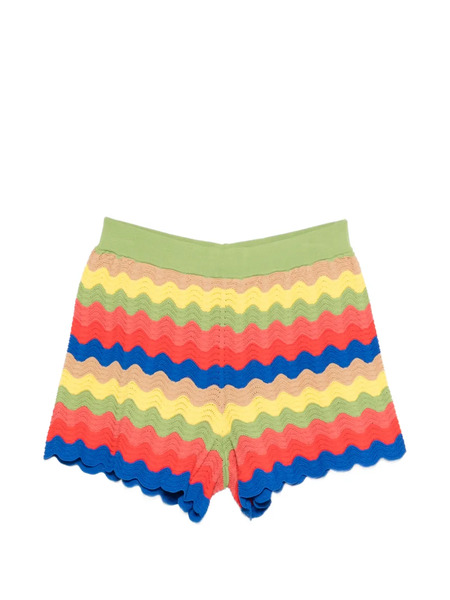 Simon Miller Wave Scalloped Shorts - Green 