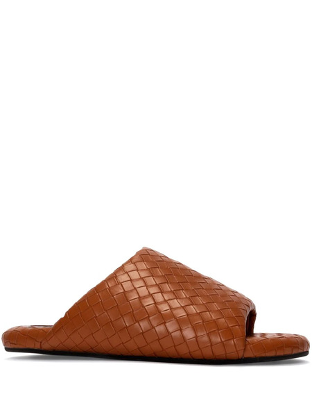 Simon Miller Woven-design Bubble Slides - Brown 