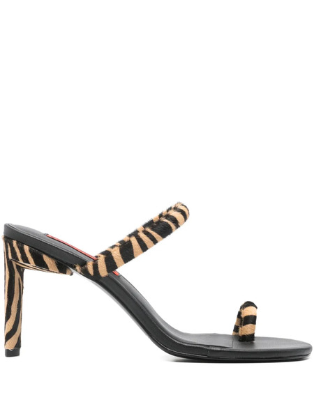  Simon Miller Zebra-pattern Sandals - Black 