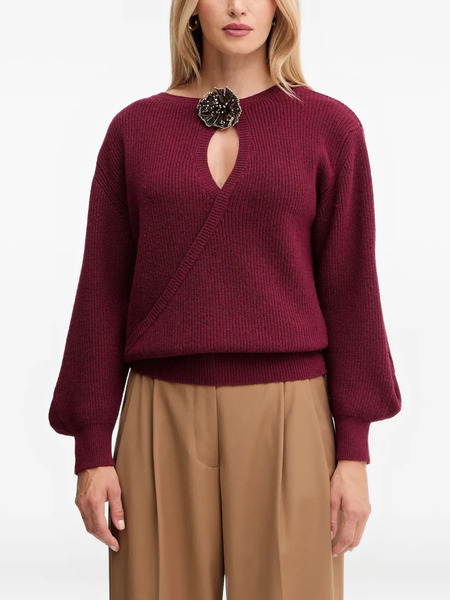  Simona Corsellini Appliqué-detail Sweater - Red 