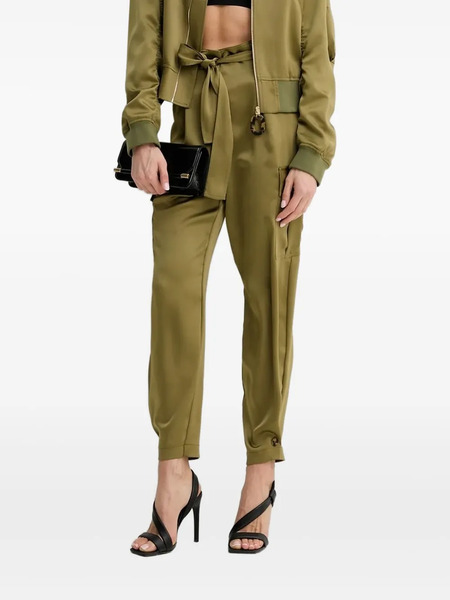  Simona Corsellini Belted Cargo Trousers - Green 