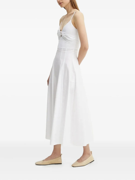  Simona Corsellini Ring-detail Midi Dress - White 