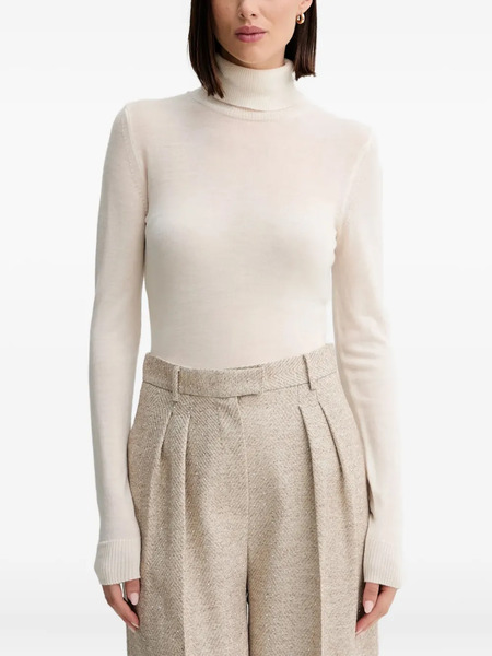  Simona Corsellini Turtleneck Long-sleeve Top - Neutrals 