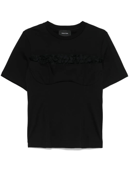  Simone Rocha Balconette T-shirt - Black 