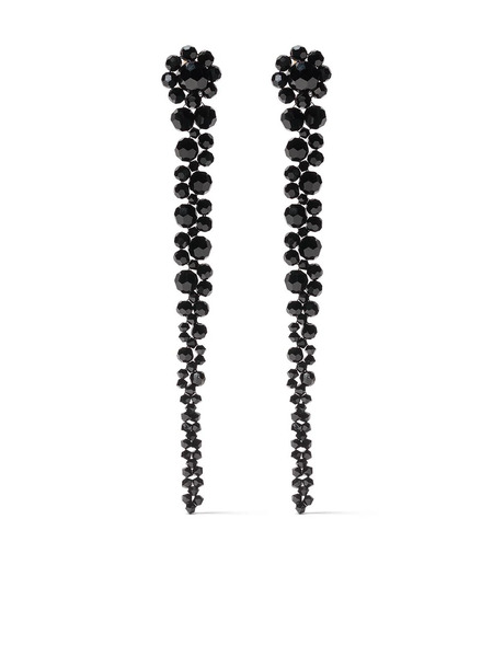  Simone Rocha Bead Drip Earrings - Black 