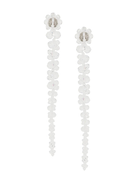  Simone Rocha Beaded Drop Earrings - White 