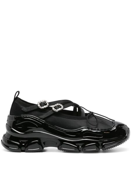  Simone Rocha Beaded Tracker Sneakers - Black 