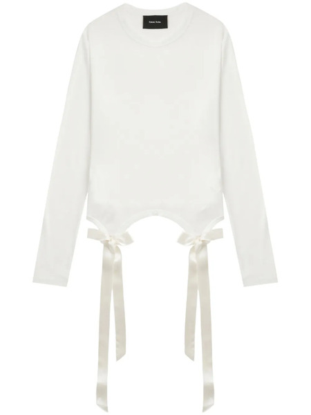  Simone Rocha Bow-detail Top - White 