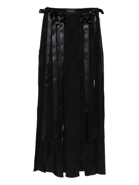 Simone Rocha Bow-details Midi Skirt - Black 
