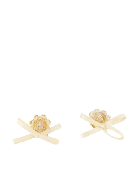  Simone Rocha Bow Earrings - Yellow 