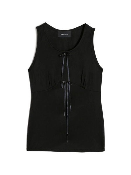  Simone Rocha Bow-embellishment Tank Top - Black 