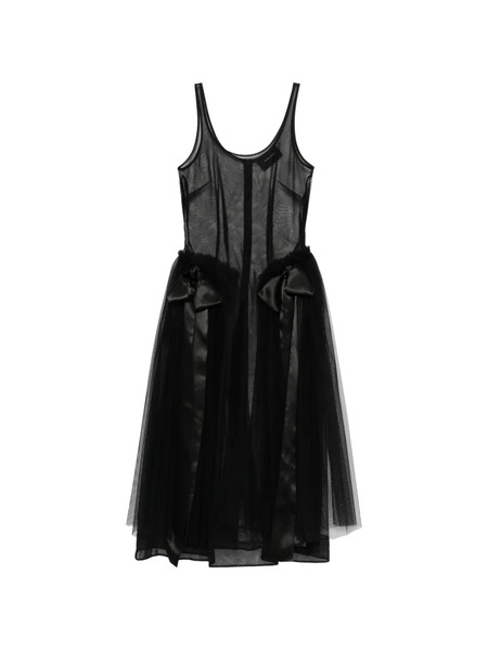  Simone Rocha Bow Midi Dress - Black 
