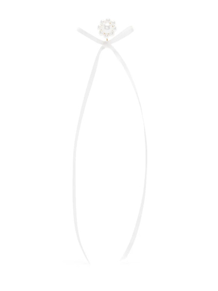  Simone Rocha Bow Ribbon Stud Earrings - Gold 