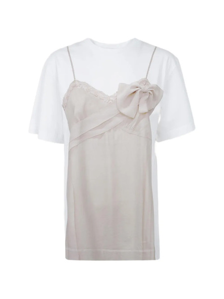  Simone Rocha Bow Sash T-shirt - White 