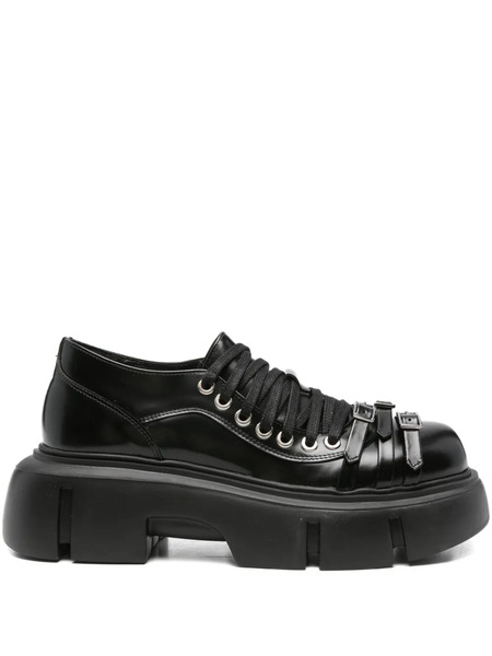 Simone Rocha Buckle-strap Platform Boots - Black 